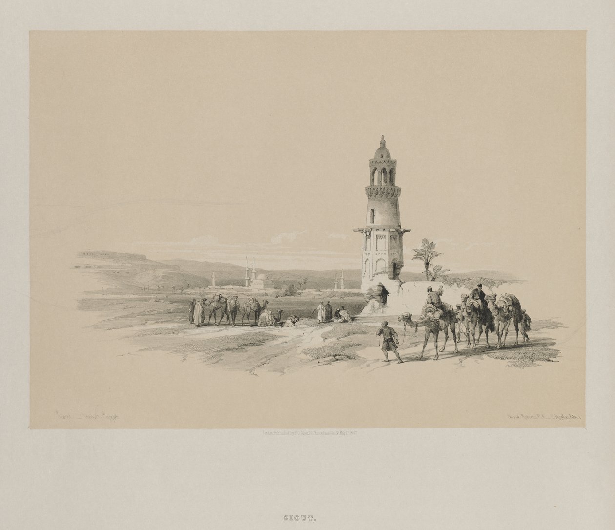 Egipto y Nubia, Volumen I: Siout - Alto Egipto, 1847 de Louis Haghe