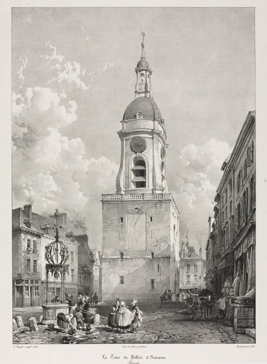 Viajes pintorescos y románticos en la antigua Francia, Picardie: La Torre del Campanario de Amiens de Louis Haghe