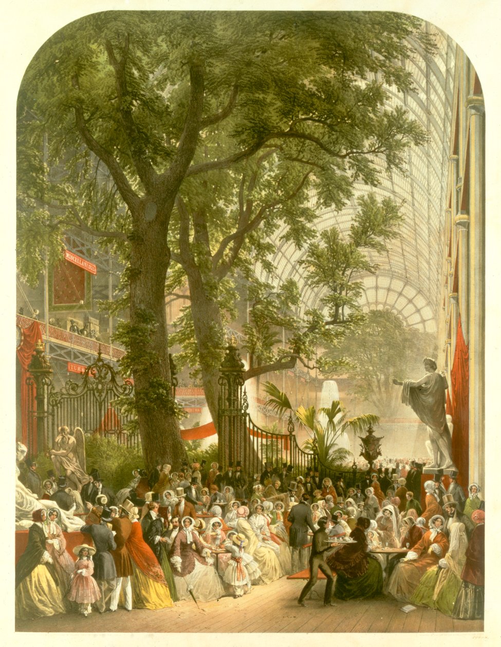 Transepto del Palacio de Cristal, 1851 de Louis Haghe