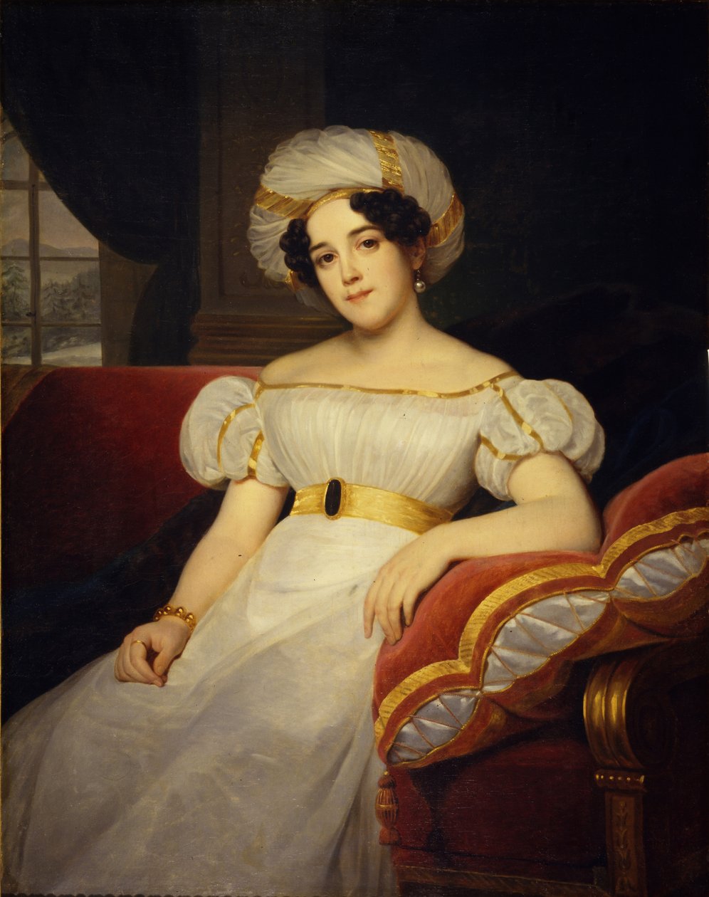 Retrato de la Princesa Natalya Stepanovna Golitsyna, de soltera Condesa Apraksina 1794-1890, 1824 de Louise Marie Jeanne Hersent
