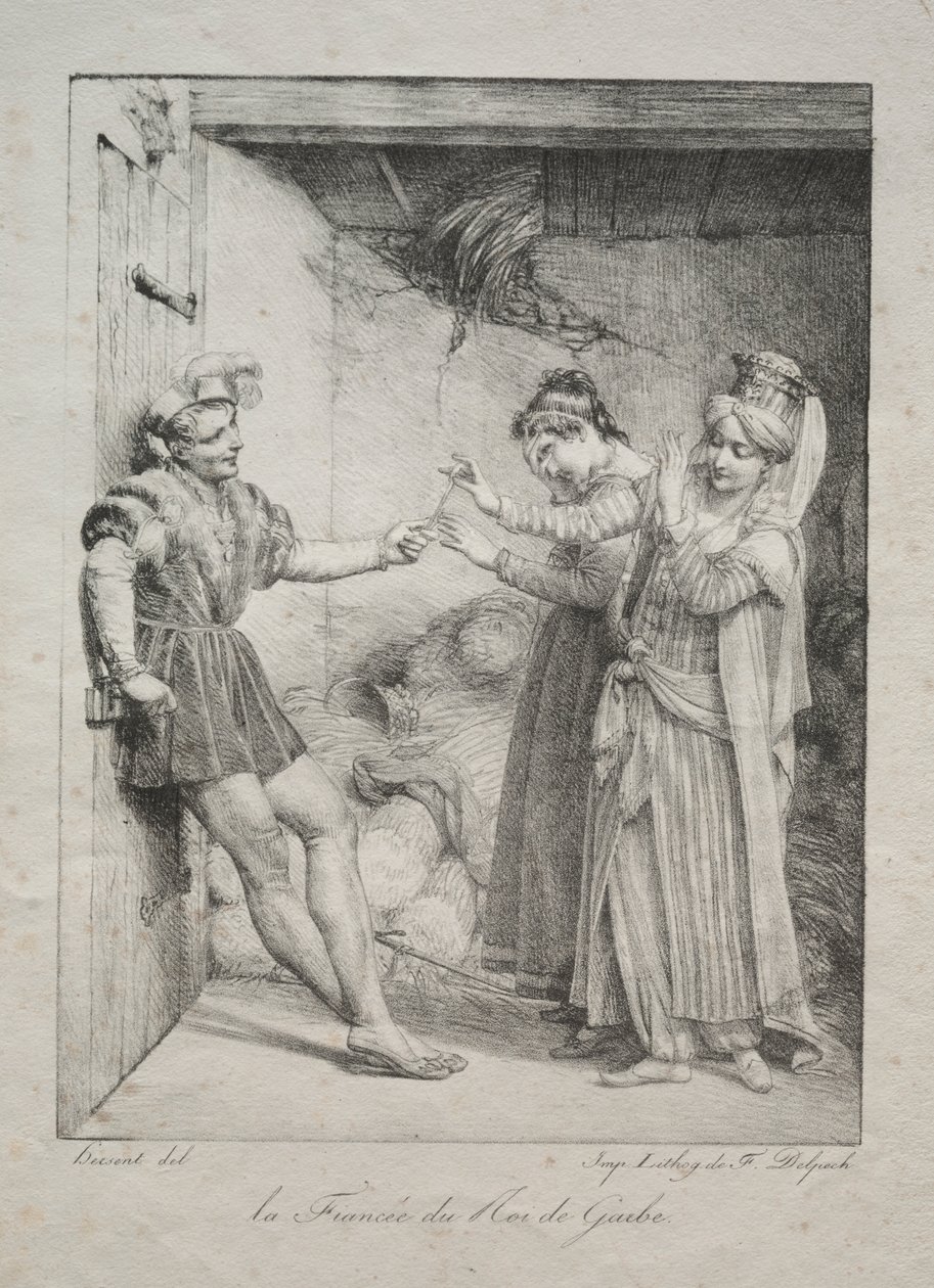 La prometida del rey de Garbe de Louis Hersent