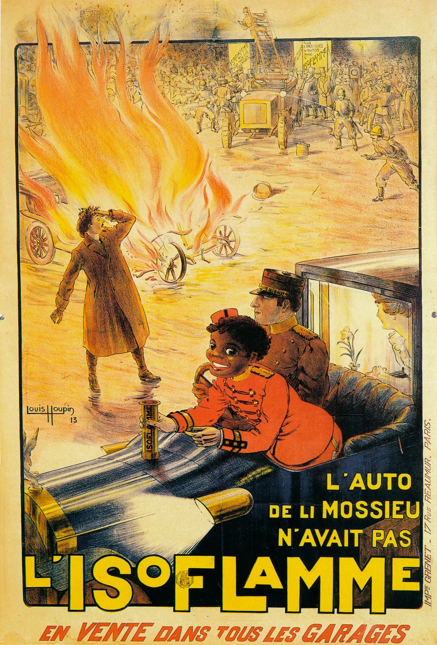 Anuncio de extintores Isoflamme, 1913 de Louis Houpin