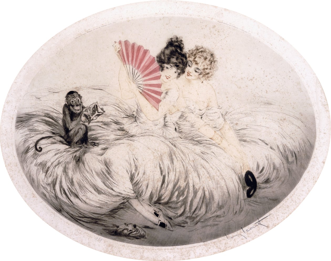 Detrás del ventilador de Louis Icart
