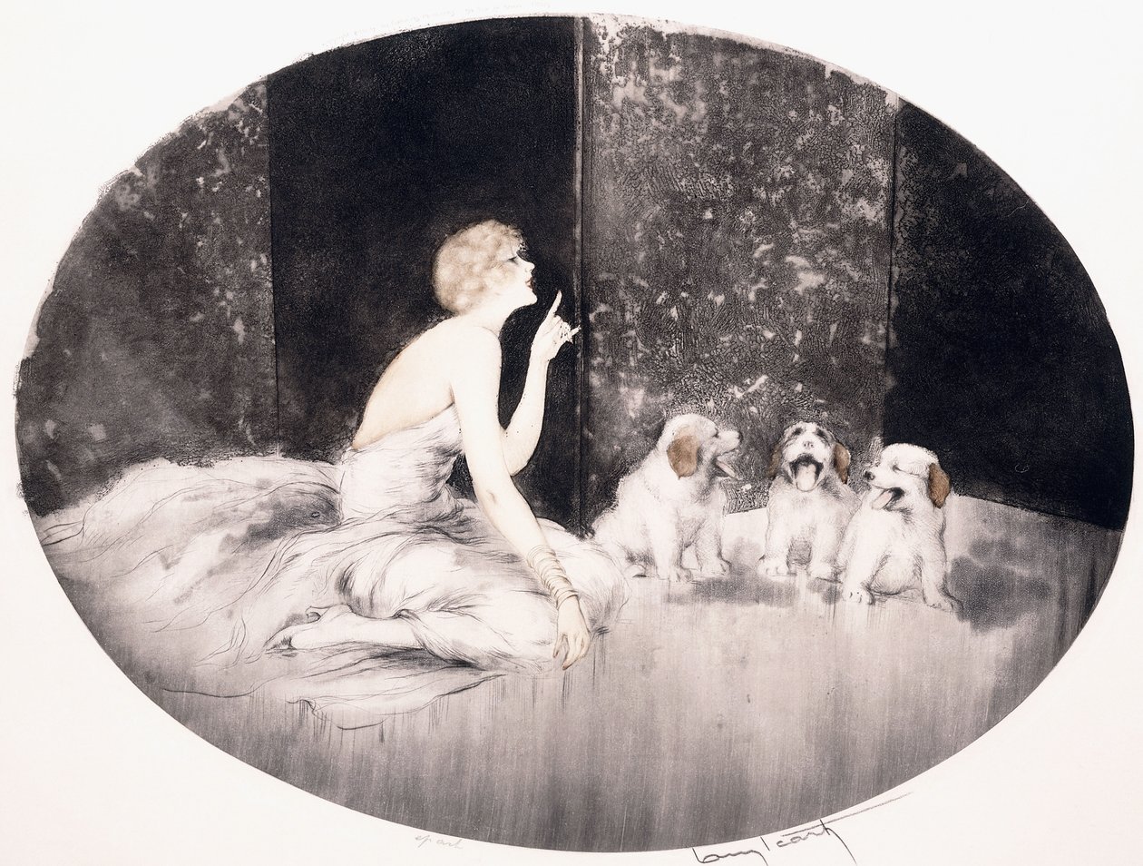 Lección de canto de Louis Icart
