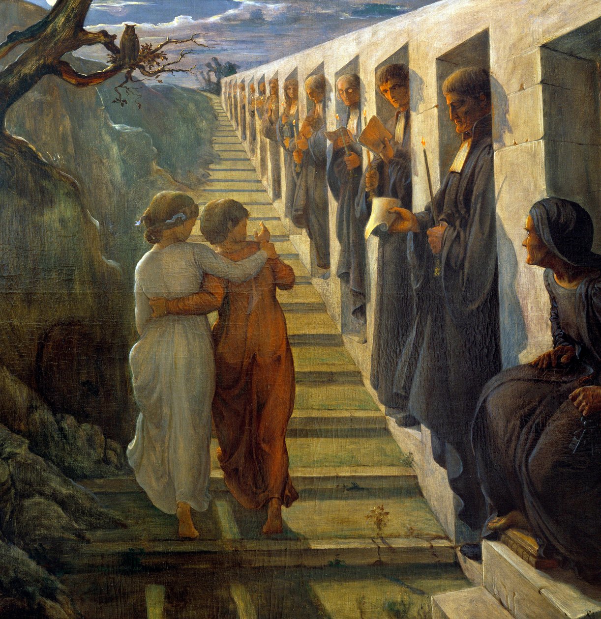 El poema del alma; El camino del mal de Louis Janmot