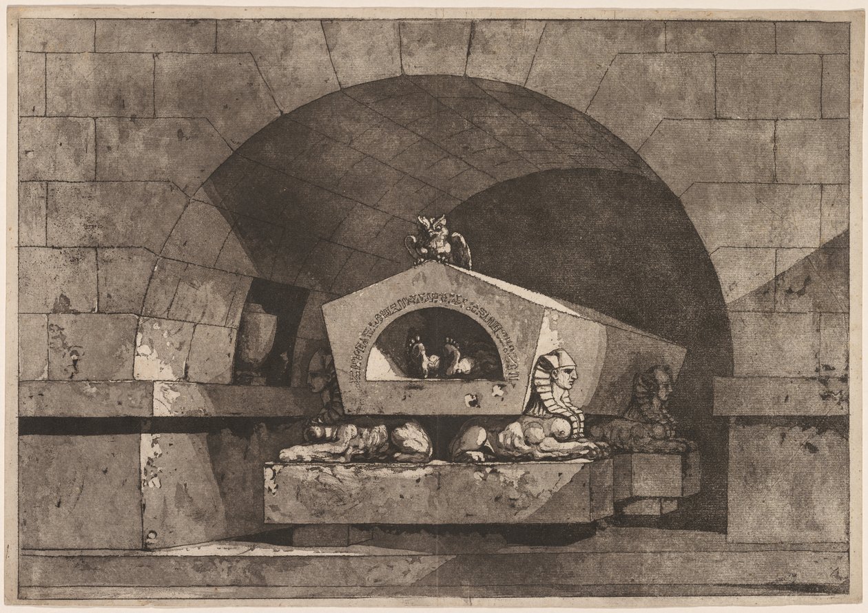 Tumba con Esfinge de Louis Jean Desprez