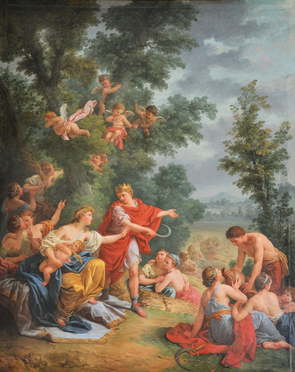 Francés: La moisson, ou Cérès et Triptolème La cosecha o Ceres y Triptolemos de Louis Jean François Lagrenée