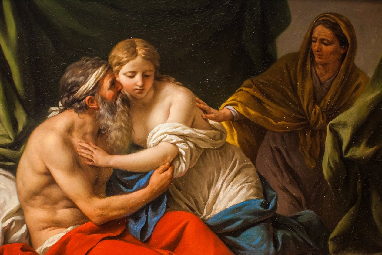 Sara presenta Agar a Abraham de Louis Jean François Lagrenée