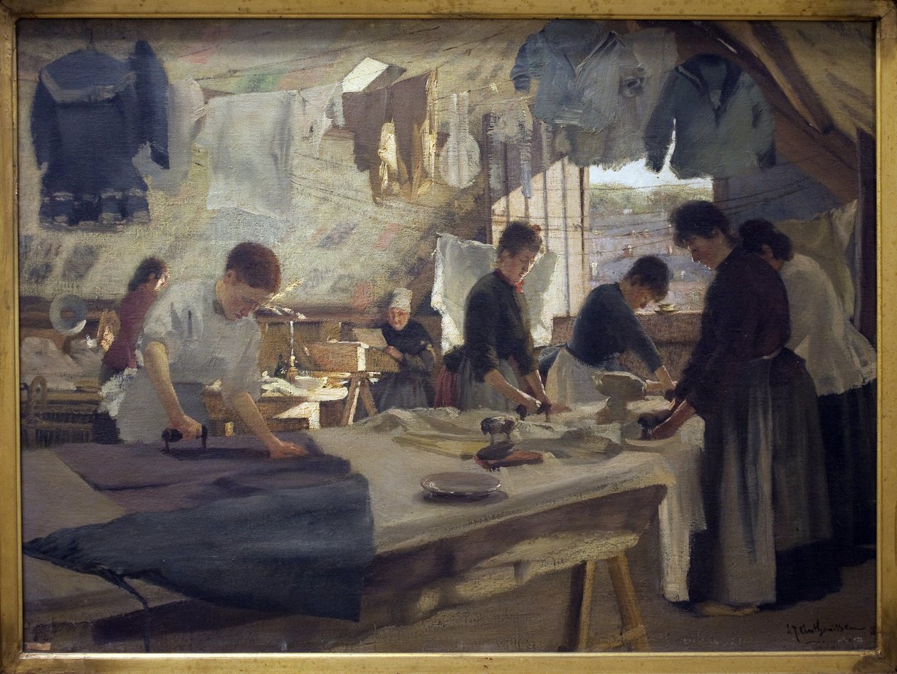 Taller del destripador en Trouville de Louis Joseph Anthonissen