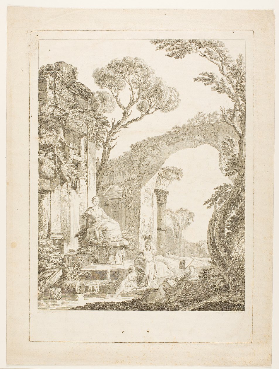 La Fuente en las Ruinas de Louis Joseph Masquelier