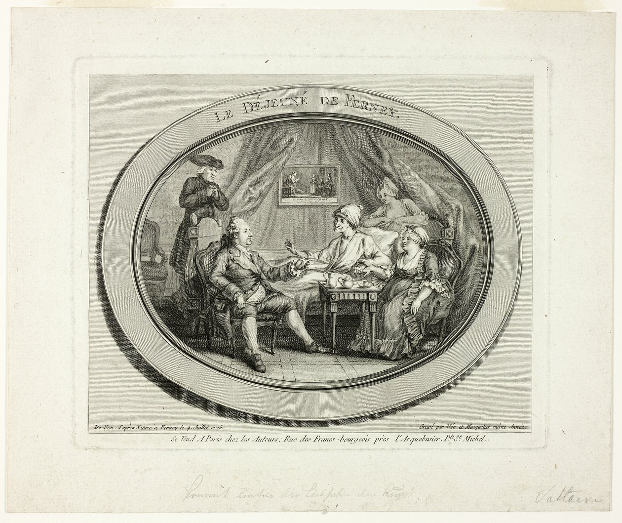Almuerzo en Ferney de Louis Joseph Masquelier