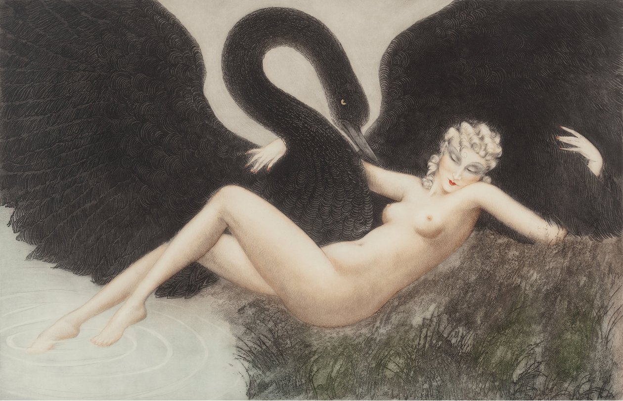 Leda y el cisne, 1934 de Louis Justin Laurent Icart