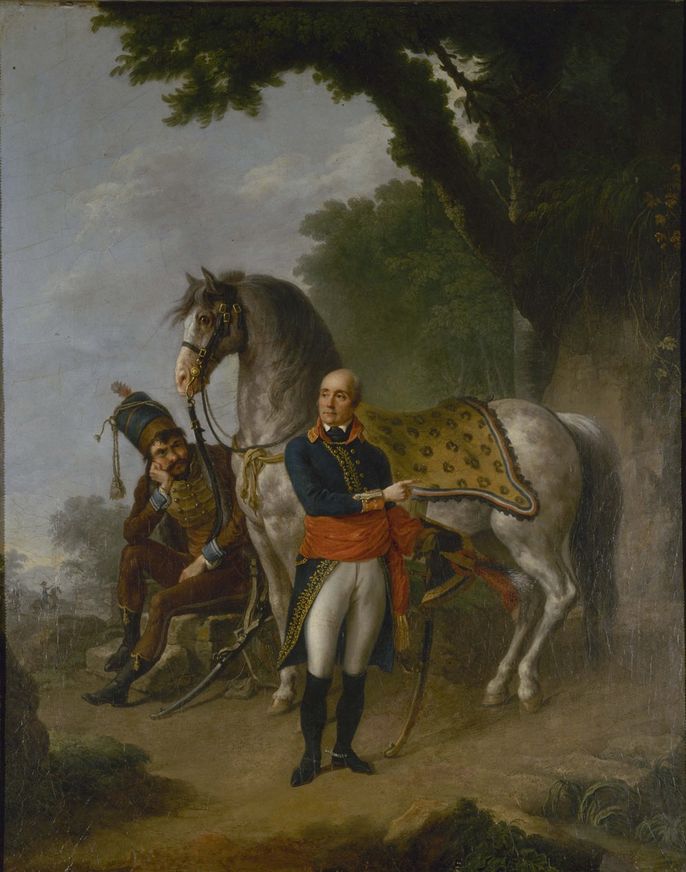 Retrato del General Joseph Marie Servan de Gerbey 1741-1808, c. 1800 de Louis Lafitte