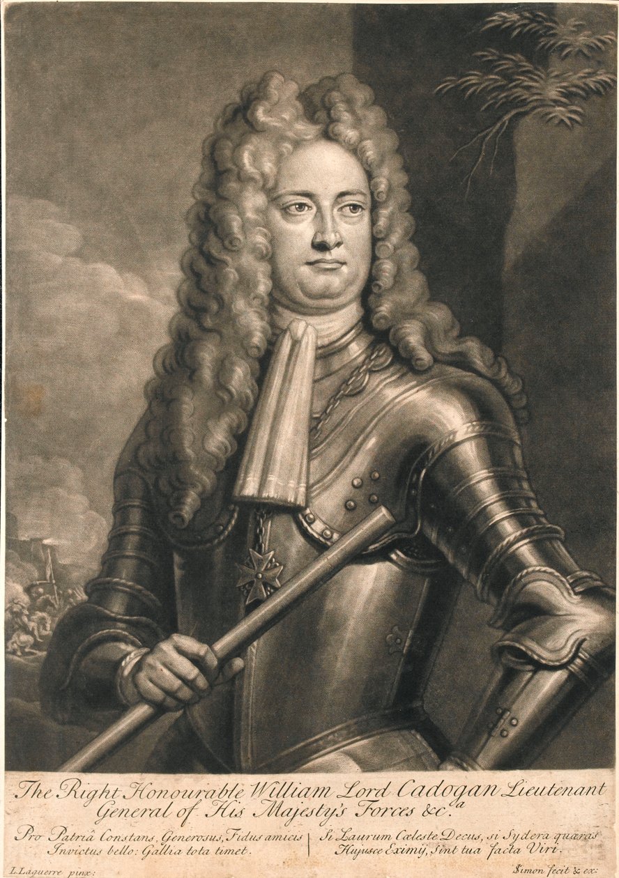 El Muy Honorable William Lord Cadogan, Teniente General de las Fuerzas de Su Majestad de Louis Laguerre