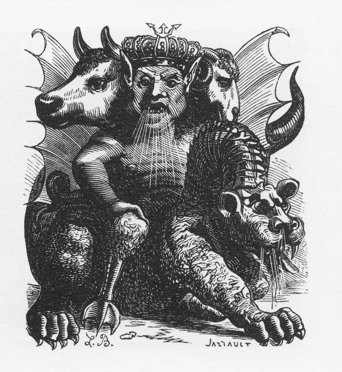 Asmodeo demonio de la Biblia - Asmodeus o Ashmedai rey de los demonios - en 