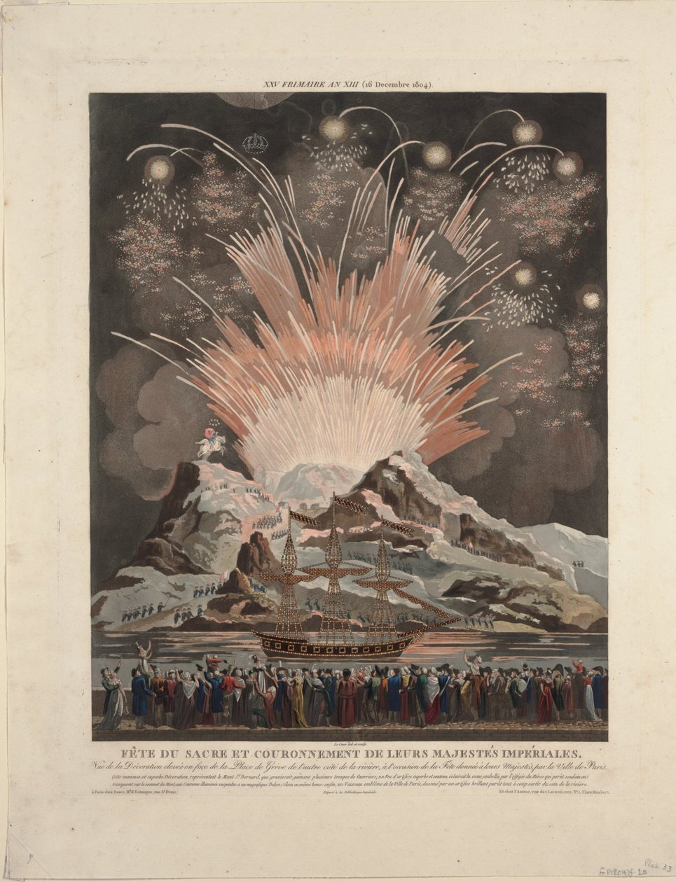 Festividades en la Coronación de Napoleón, 1806 de Louis Le Coeur