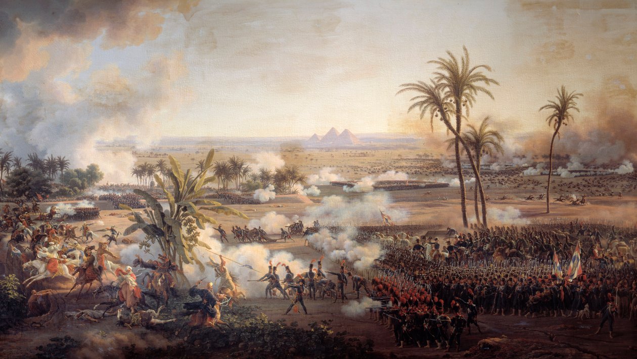 Campaña de Egipto (1798-1801): La batalla de las Pirámides, 21 de julio de Louis Lejeune