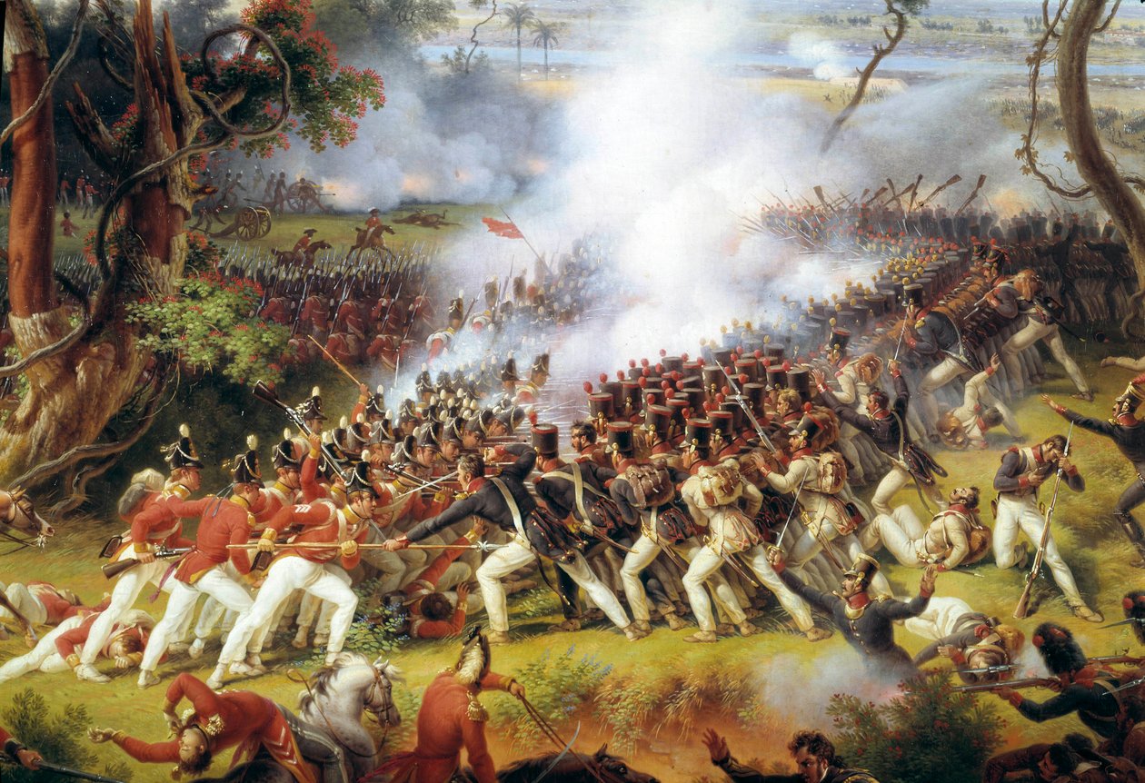 Campaña napoleónica de España y Portugal (1808-1813): “Batalla de Chiclana, cerca de Cádiz, 5 de mayo de Louis Lejeune