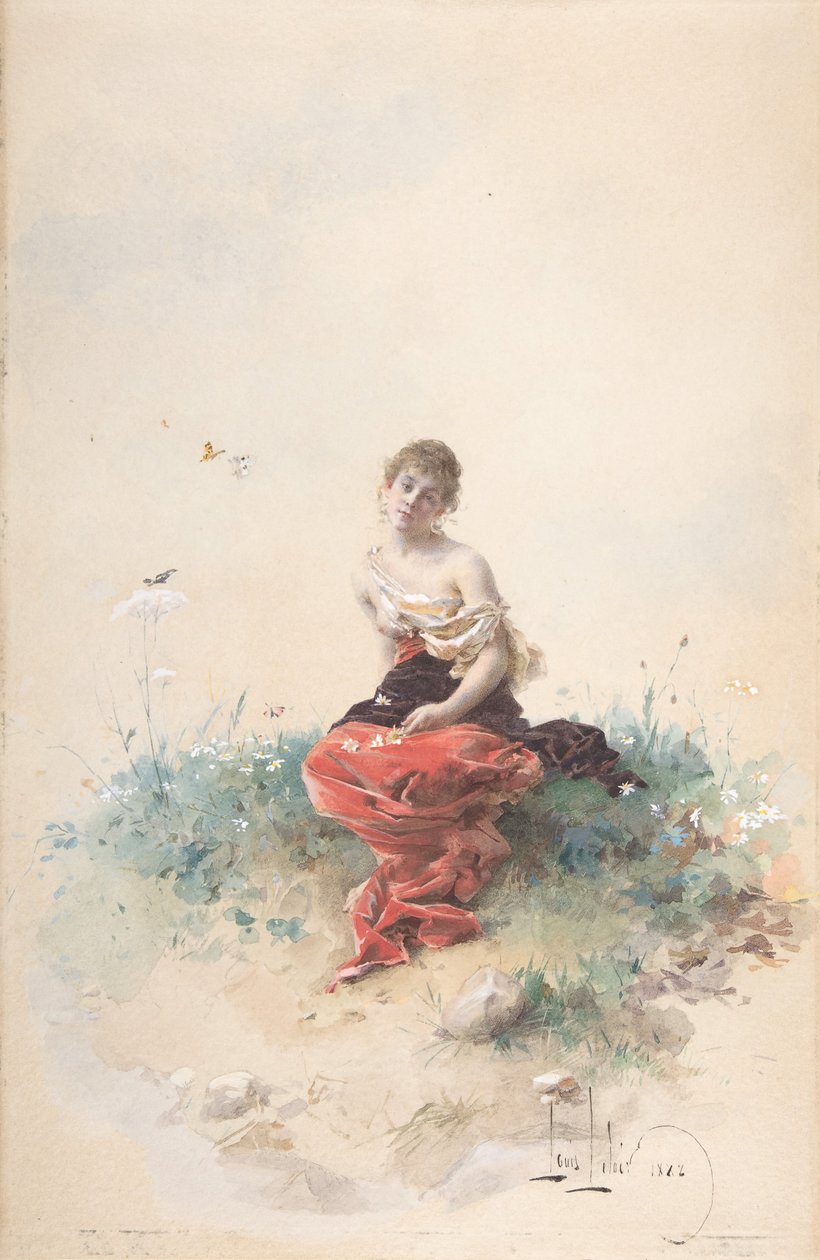 Figura femenina, siglo XIX de Louis Leloir