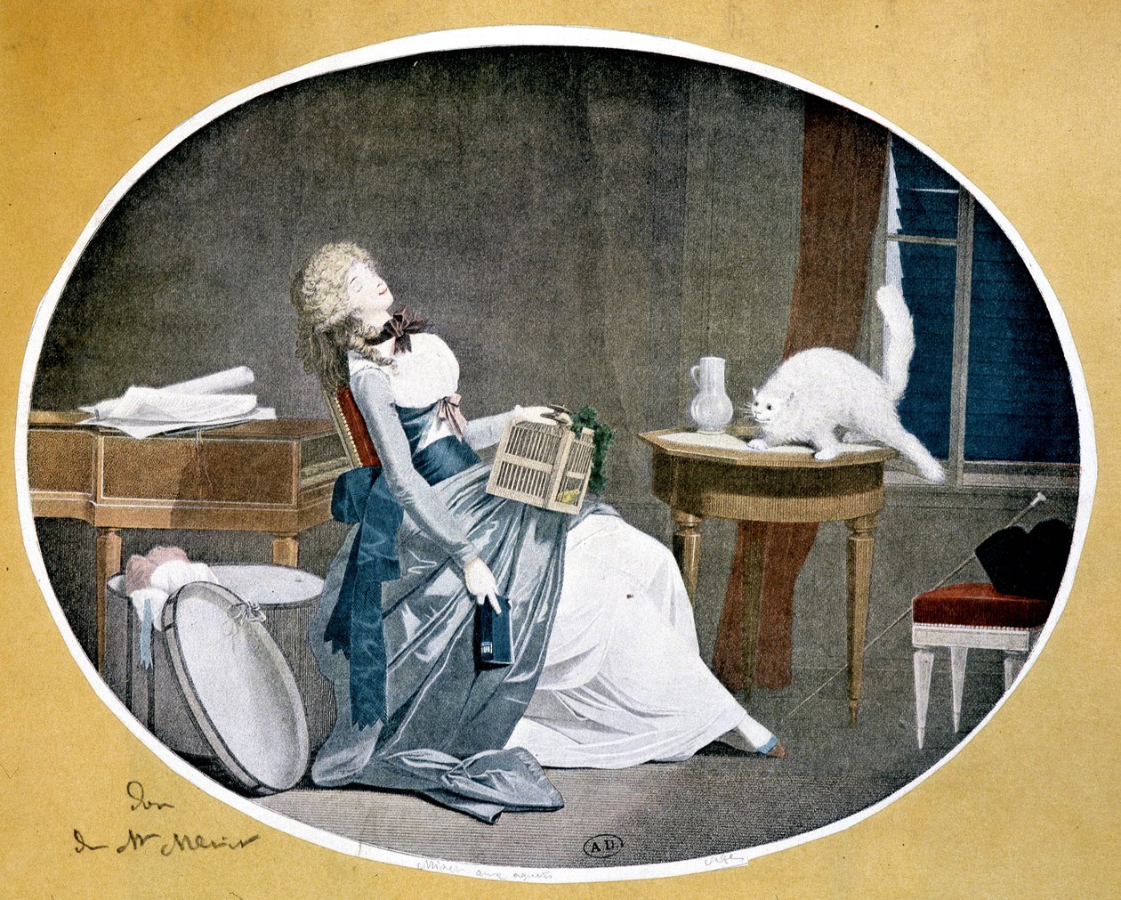 Reproducción de una pintura de Louis Boilly (1761-1845) de Louis Leopold (after) Boilly