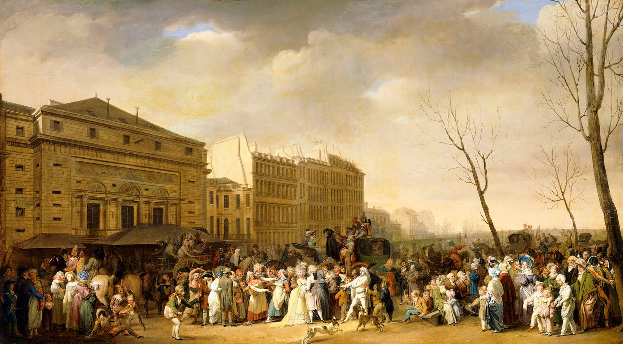 Un carnaval en el Boulevard du Crime de Louis Leopold Boilly