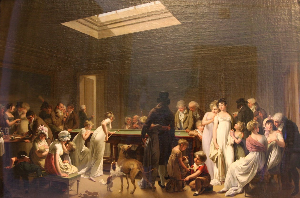 Juego de billar de Louis Leopold Boilly