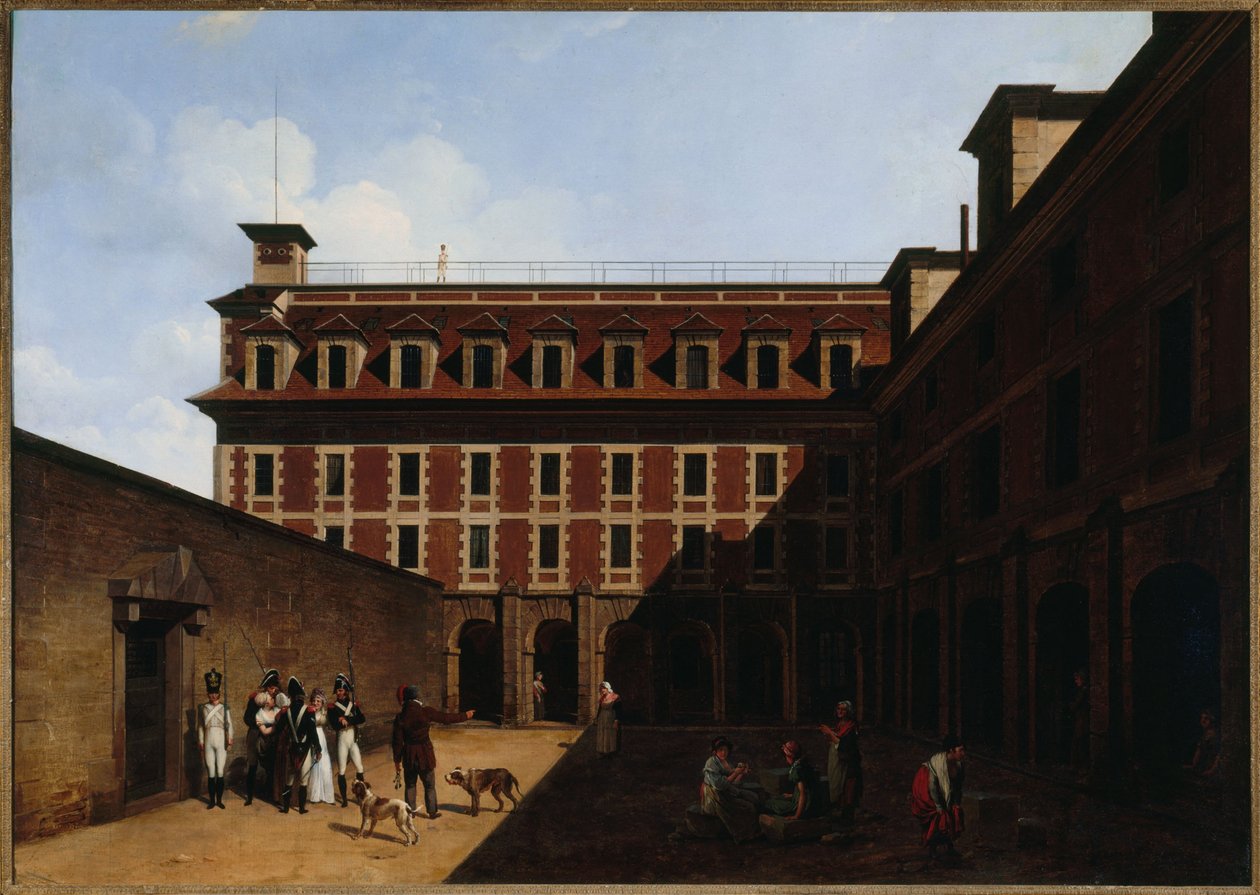 La prison des Madelonnettes, rue des Fontaines, hacia 1810 (óleo) de Louis Leopold Boilly