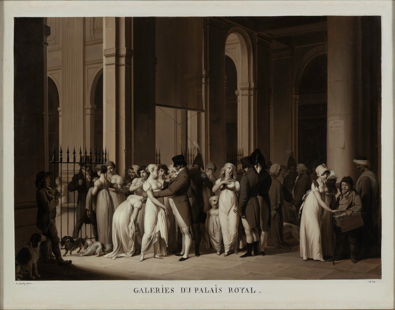 Las Galerías del Palais Royal de Louis Leopold Boilly