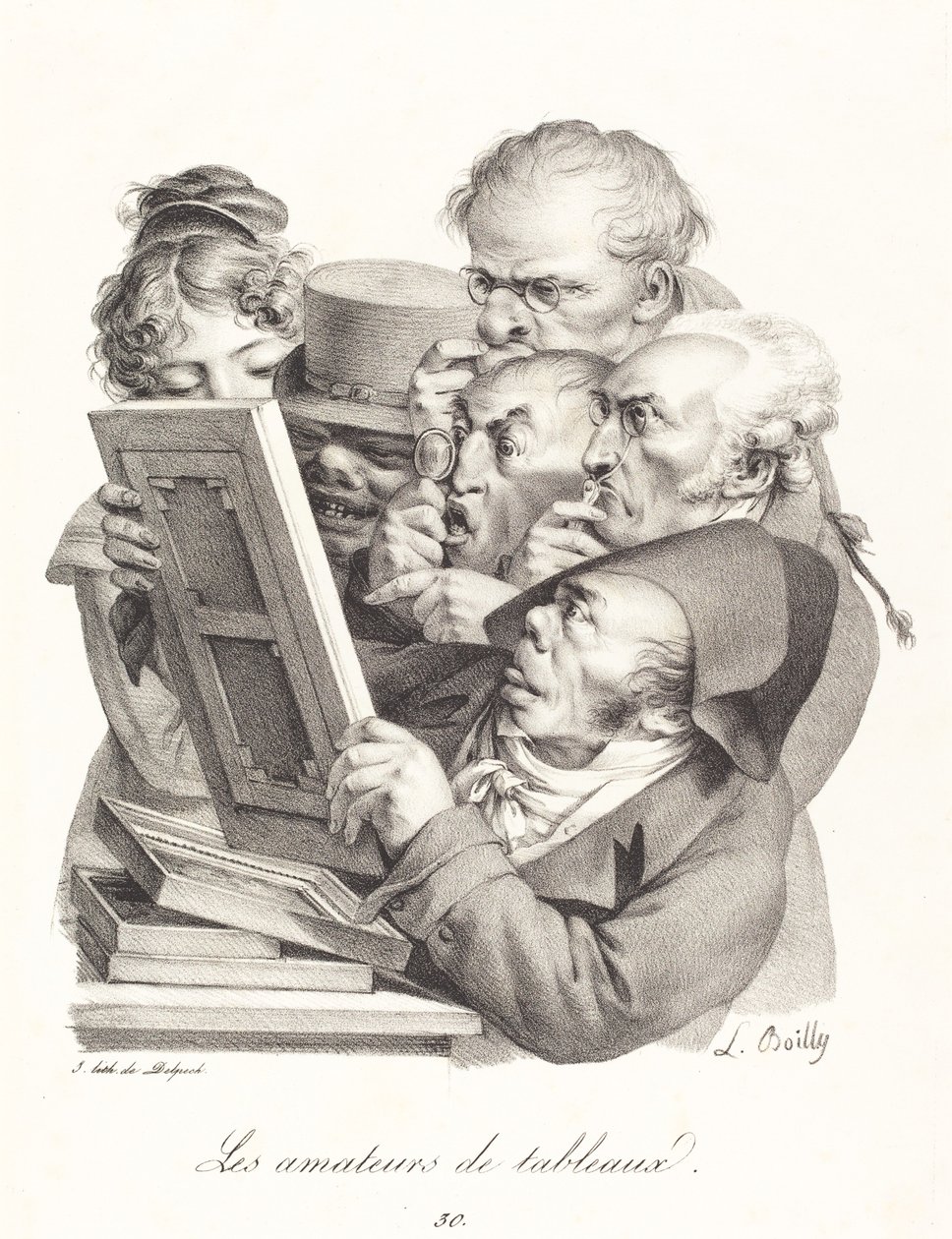 Los aficionados a los cuadros de Louis Leopold Boilly
