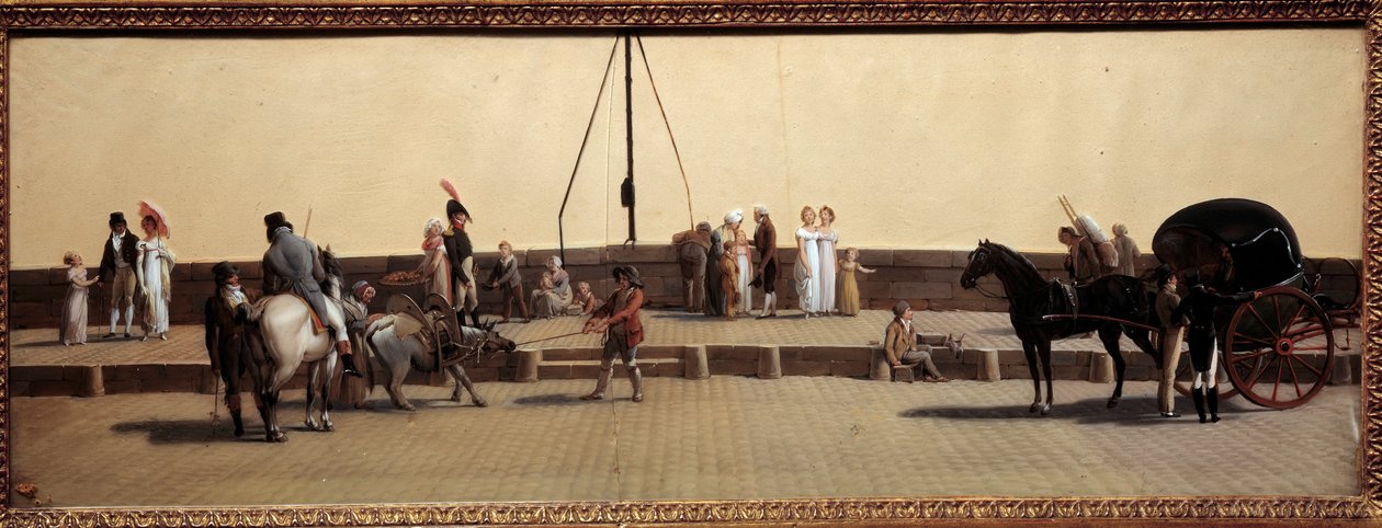 Paso del Puente Real en París de Louis Leopold Boilly