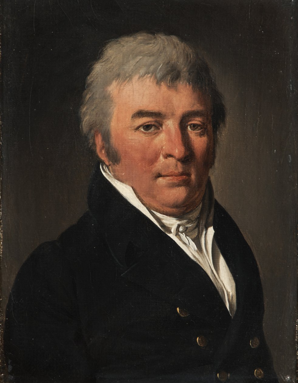 Retrato de un hombre con chaqueta abotonada de Louis Leopold Boilly