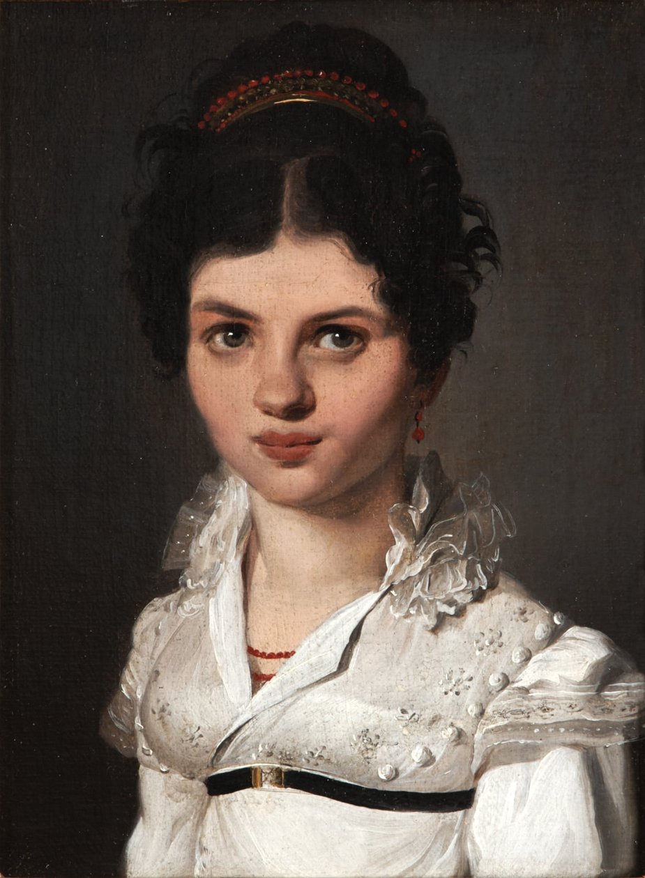 Retrato de una mujer con diadema de Louis Leopold Boilly