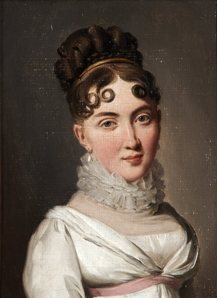 Retrato de una joven con cuello de encaje de Louis Leopold Boilly