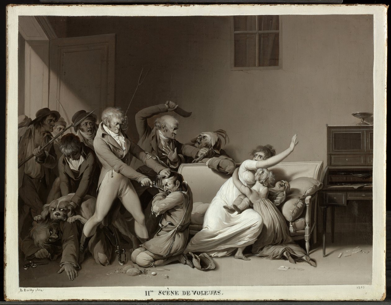 Segunda escena de ladrones: los ladrones arrestados de Louis Leopold Boilly