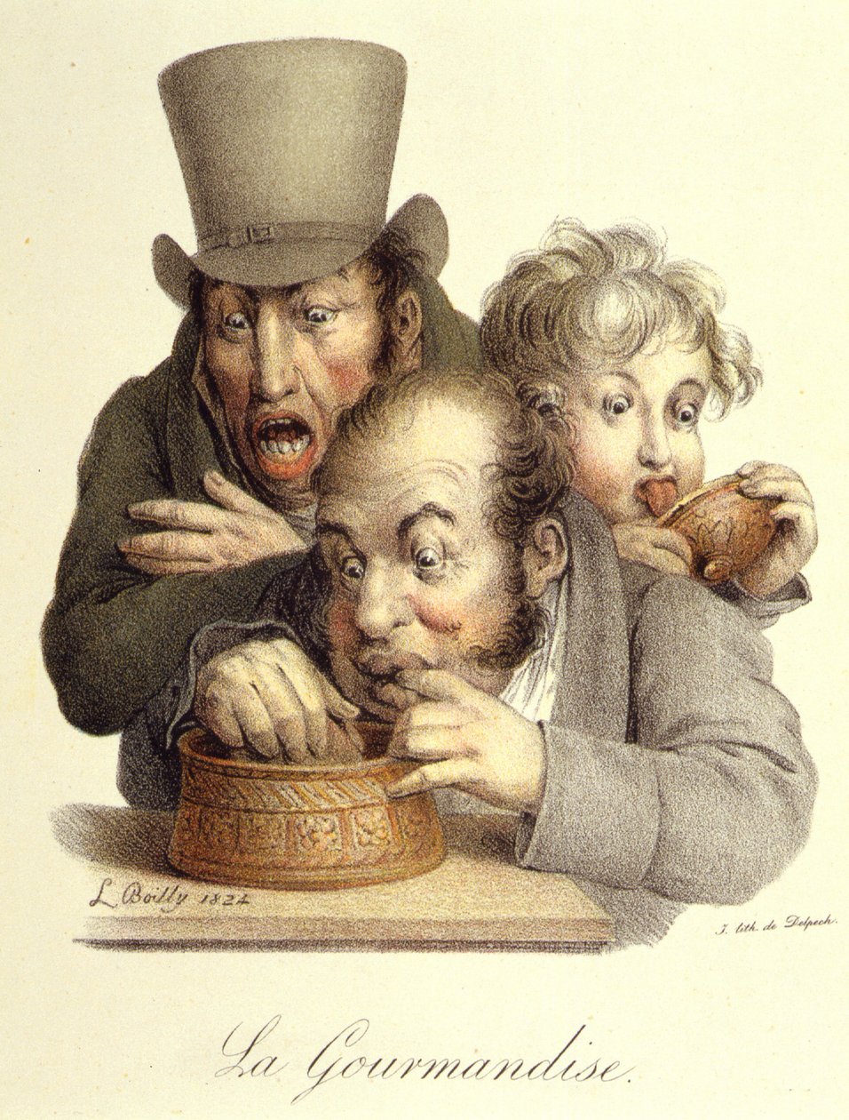 Los siete pecados capitales: Gula por Boilly de Louis Leopold Boilly