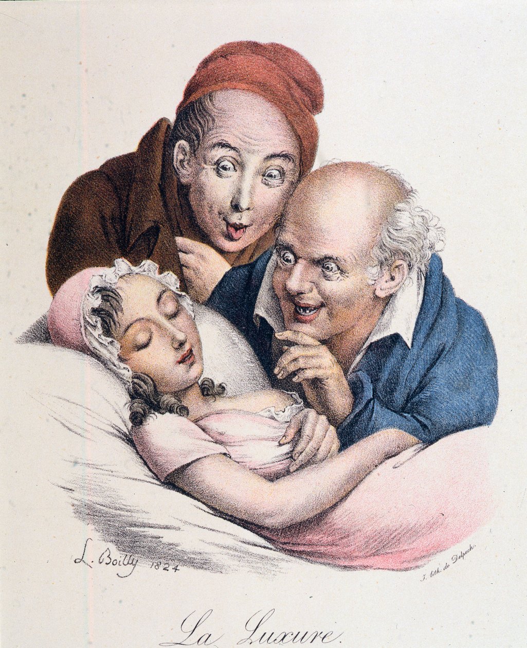 Los siete pecados capitales: Lujuria por Boilly de Louis Leopold Boilly