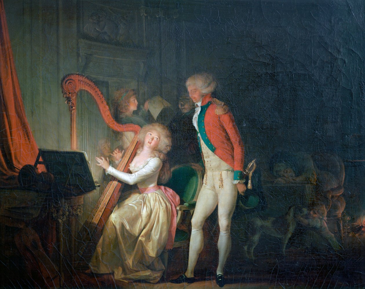 El Concierto Improvisado, o El Precio de la Armonía, 1790 de Louis Leopold Boilly