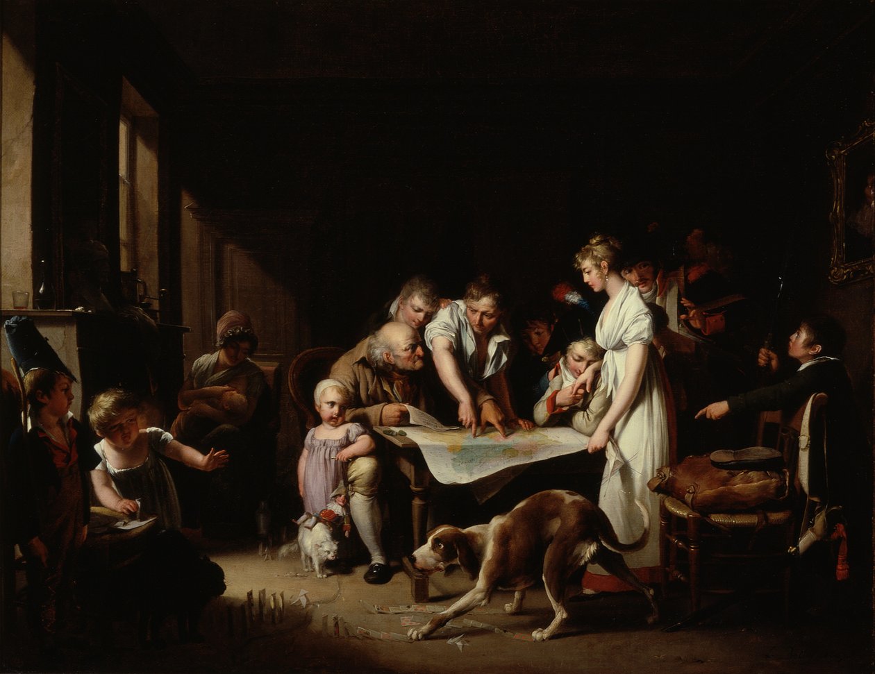La lectura del Boletín del Gran Ejército de Louis Leopold Boilly