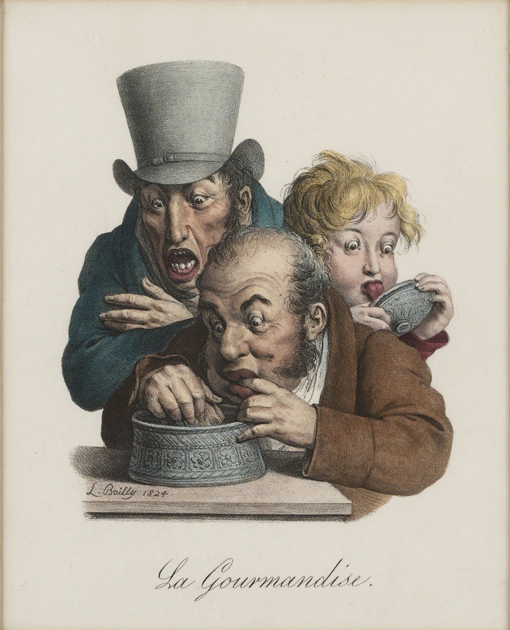 La gula, 1824-1825 de Louis Leopold Boilly