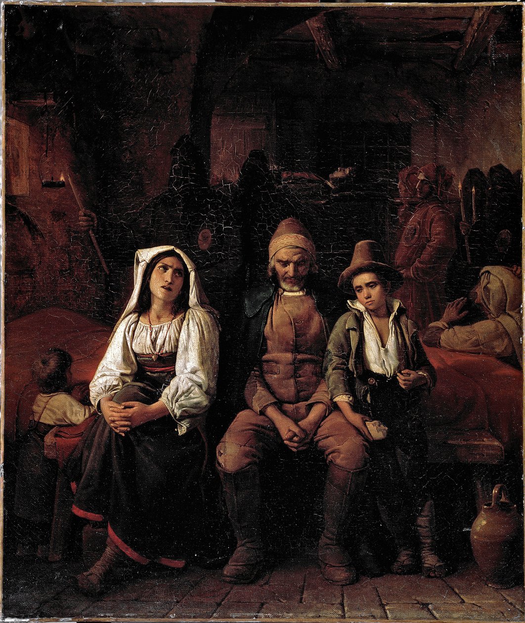 Funeral en el campo romano de Louis Leopold Robert