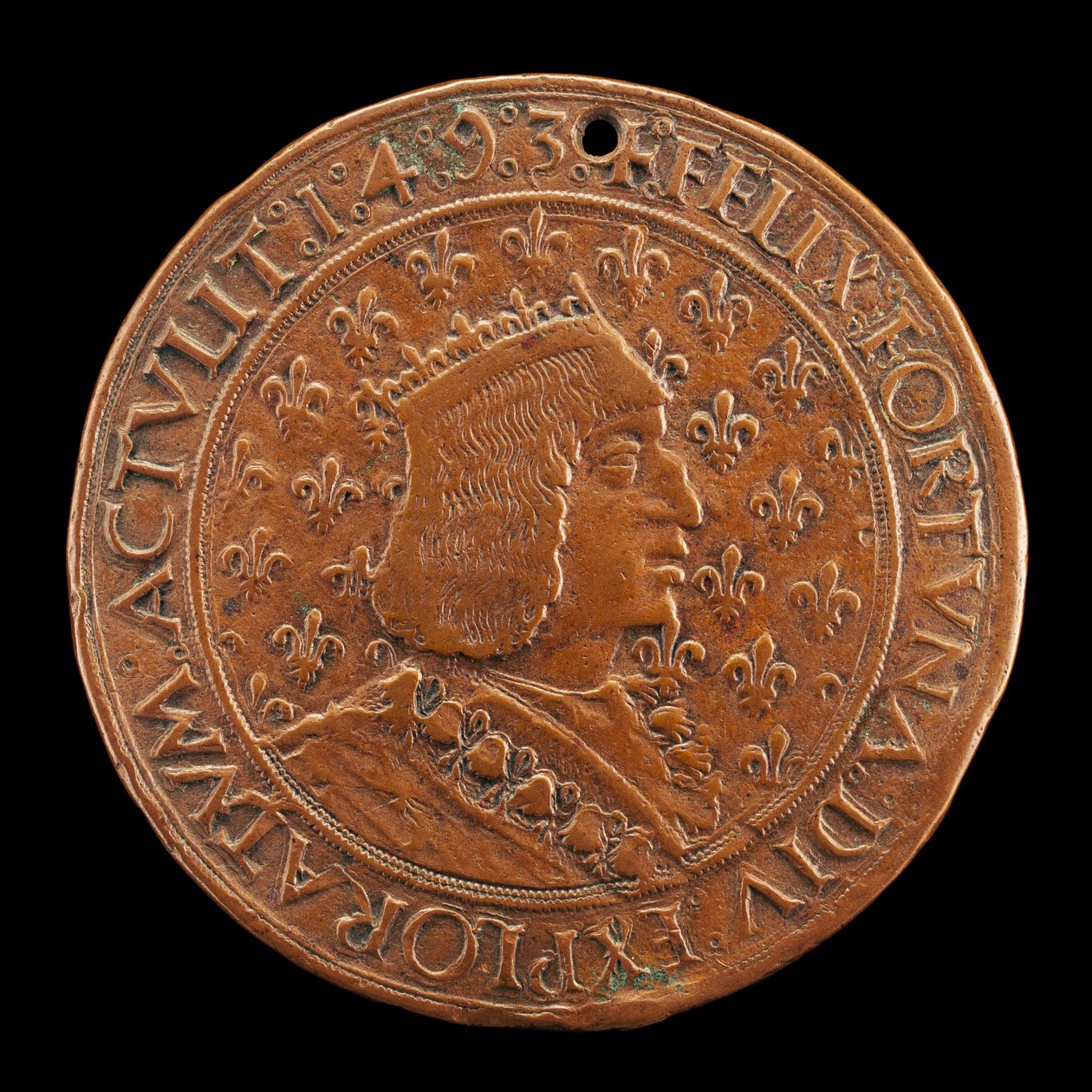 Carlos VIII, 1470-1498, Rey de Francia 1483 [anverso] de Louis Lepère