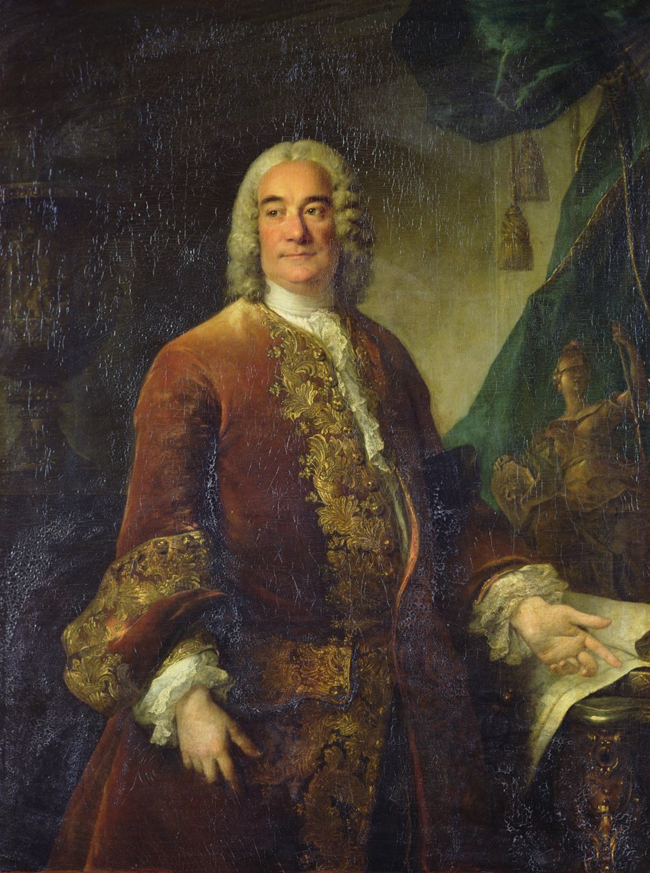 Charles-Francois-Paul Lenormant Tournehem (1684 - 1751), director de los edificios reales, hacia 1750 (óleo sobre lienzo) de Louis Tocqué