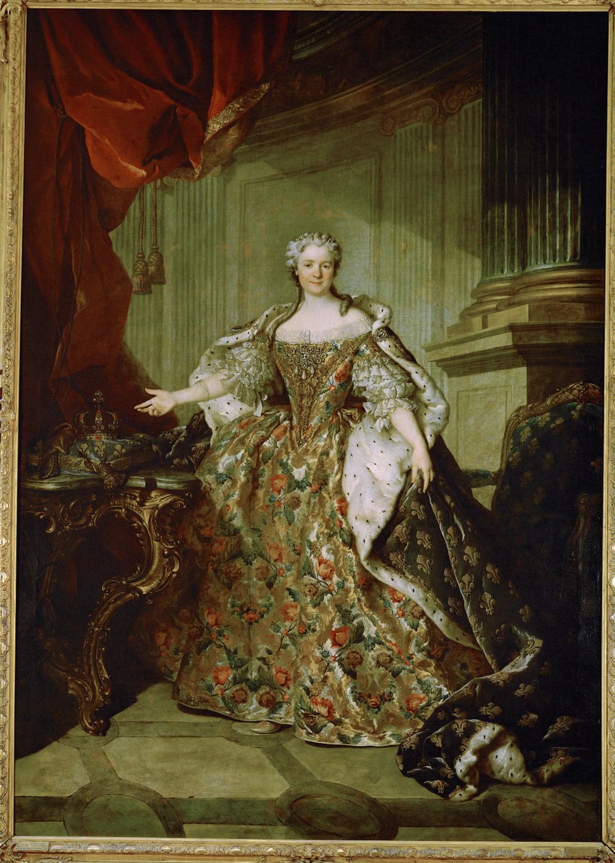 Marie Leszczynska, reina de Francia, esposa de Luis XV, hija de Stanislas Leszczynski, rey de Polonia ... de Louis M. Tocque