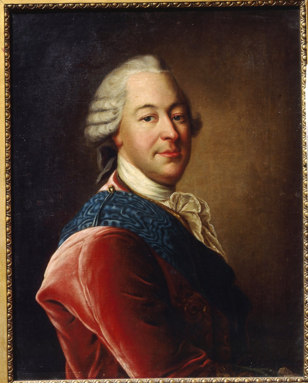 Retrato del conde Mikhail Illarionovich Vorontsov (1714-1767) (Retrato del conde M.I.Vorontsov). Pintura de Louis Tocque (1696-1772), óleo sobre lienzo, mediados del siglo XVIII. Arte francés, arte rococó. Museo de Arte Regional, Simferopol (Ucrania) de Louis Tocqué