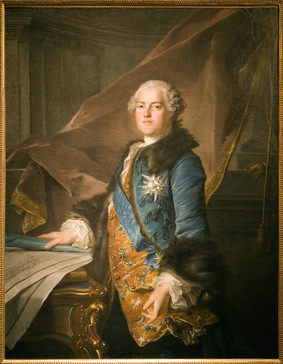 Retrato de Abel Francois Poisson, Marqués de Marigny (1727-1781), Superintendente de los Edificios del Rey, Pintura al óleo sobre lienzo de Louis Tocque (1696-1772). Fotografía, KIM Youngtae, París, Museo Carnavalet. de Louis Tocqué