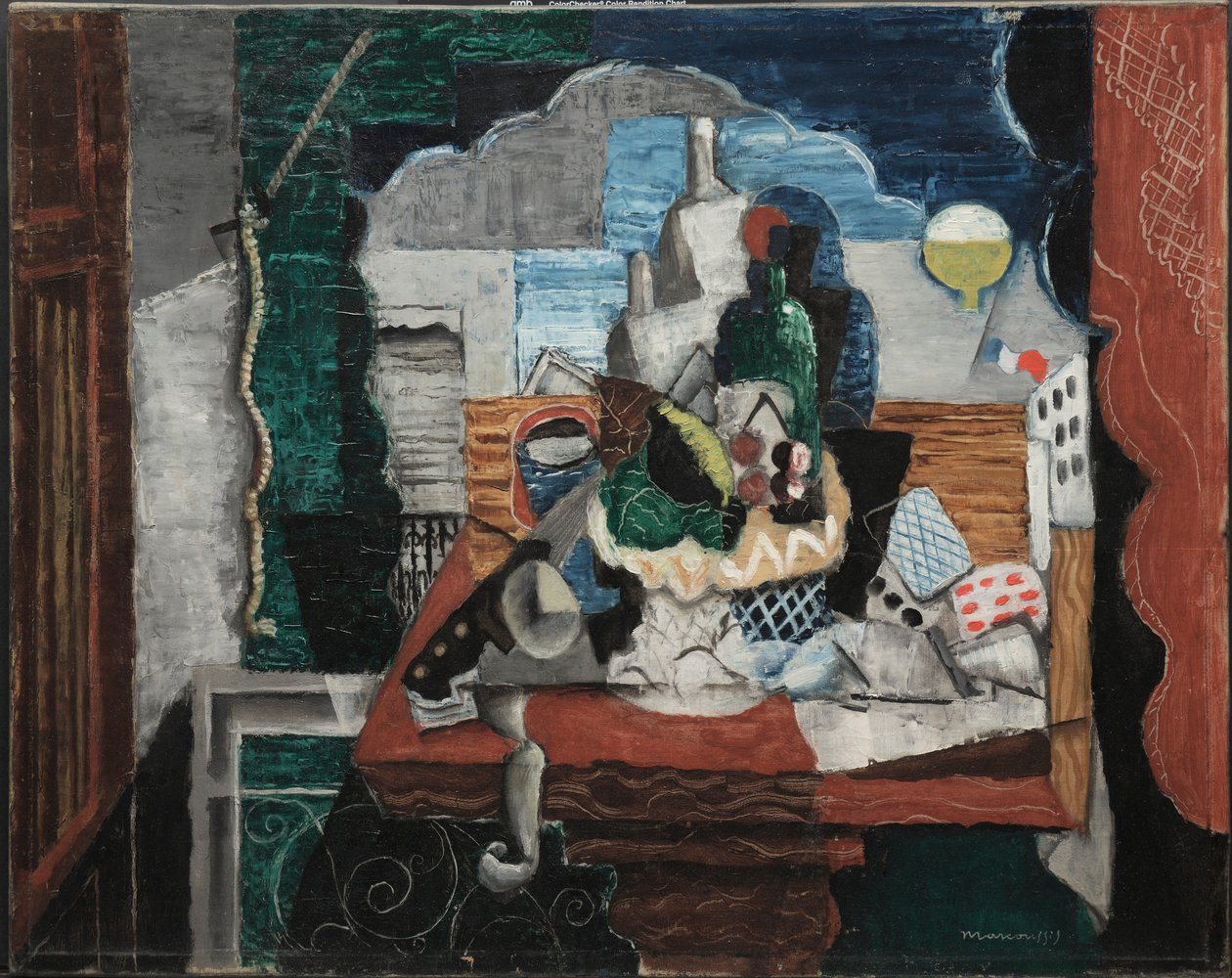 café nocturno de Louis Marcoussis