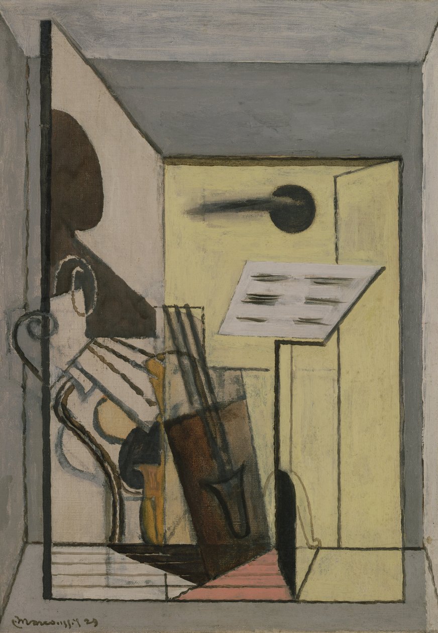 La hoja de puntuación, 1929 de Louis Marcoussis