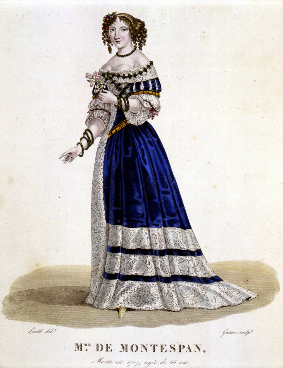 Françoise Athénaïs (Françoise-Athénaïs) por Rochechouart Mortemart, Marquesa de Montespan (o Madame de Montespan) (1640-1707) - en 