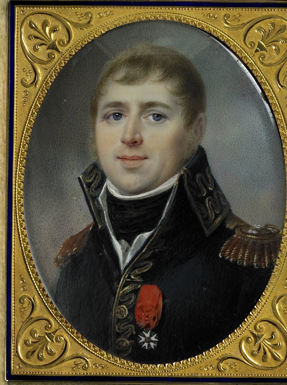 Carel Hendrik Ver Huell (1764-1845), vicealmirante de la flota bátava y ministro de la Marina de la República Bátava, condecorado con la cruz de oficial de la Legión de Honor, que le fue concedida en 1804 de Louis Marie Sicard