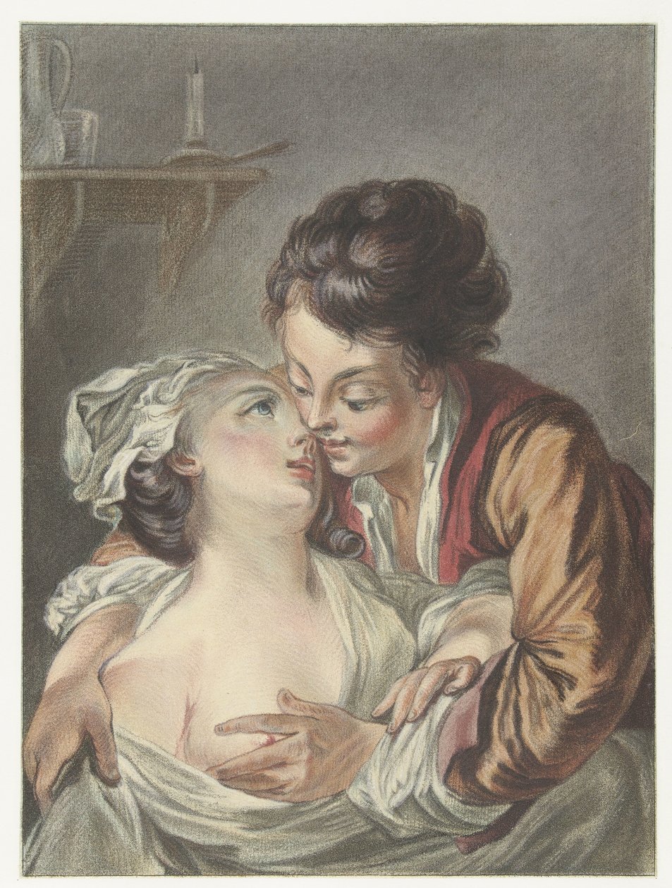 pareja amorosa Le Rendez-Vous de Louis Marin Bonnet